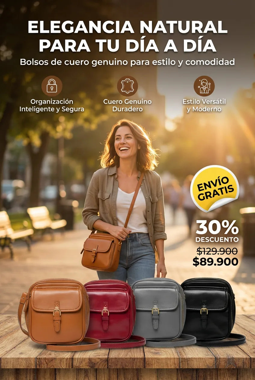 VIKA® – Diseño en cuero y herrajes metálicos que luce en cualquier ocasión