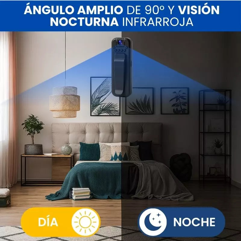 STEALTHCAM GO® – Cámara oculta con lente giratorio y visión nocturna