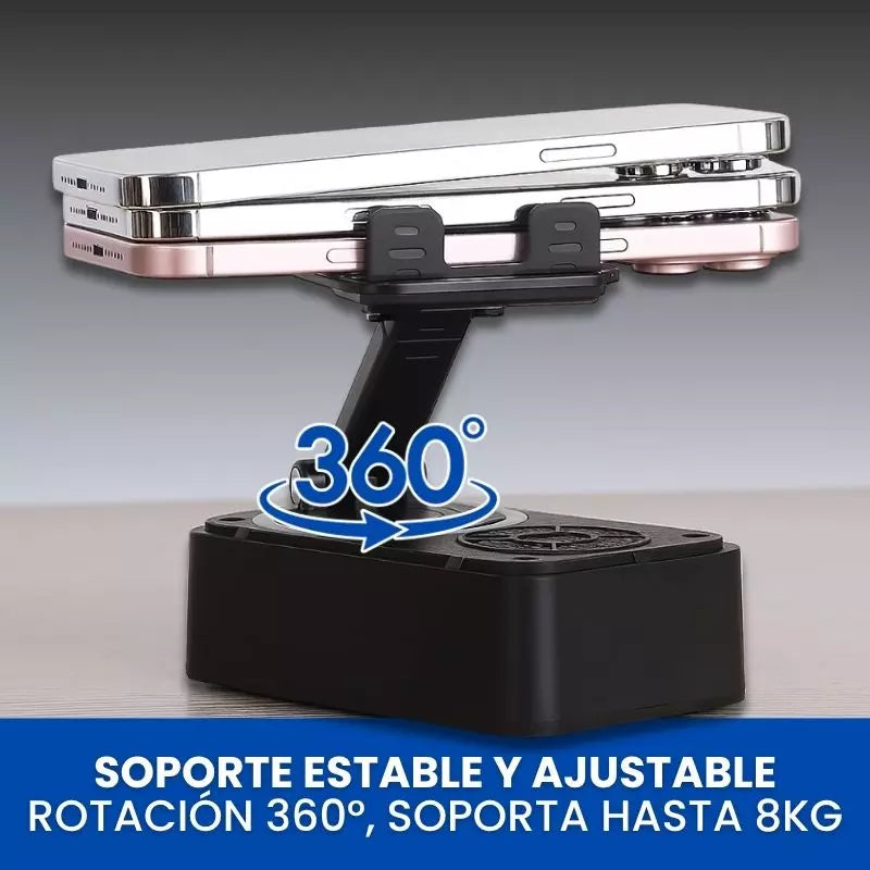 TechFusion® – El Soporte Todo en Uno con Sonido Envolvente
