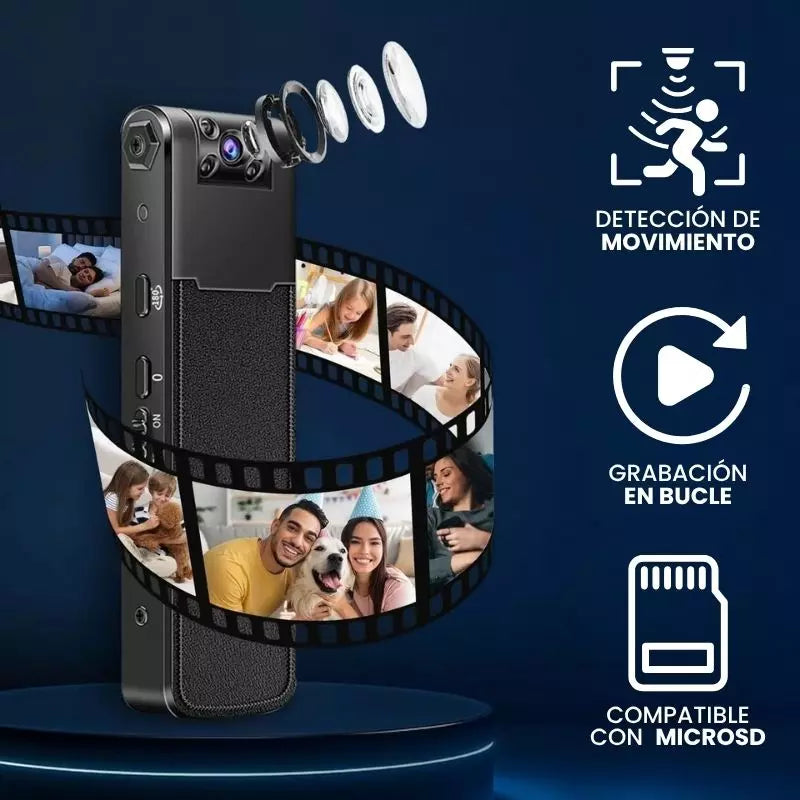 STEALTHCAM GO® – Cámara oculta con lente giratorio y visión nocturna