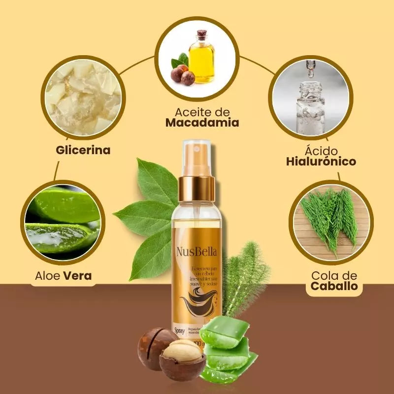 Nusbella® – Cabello Suave, Natural y Sin Frizz