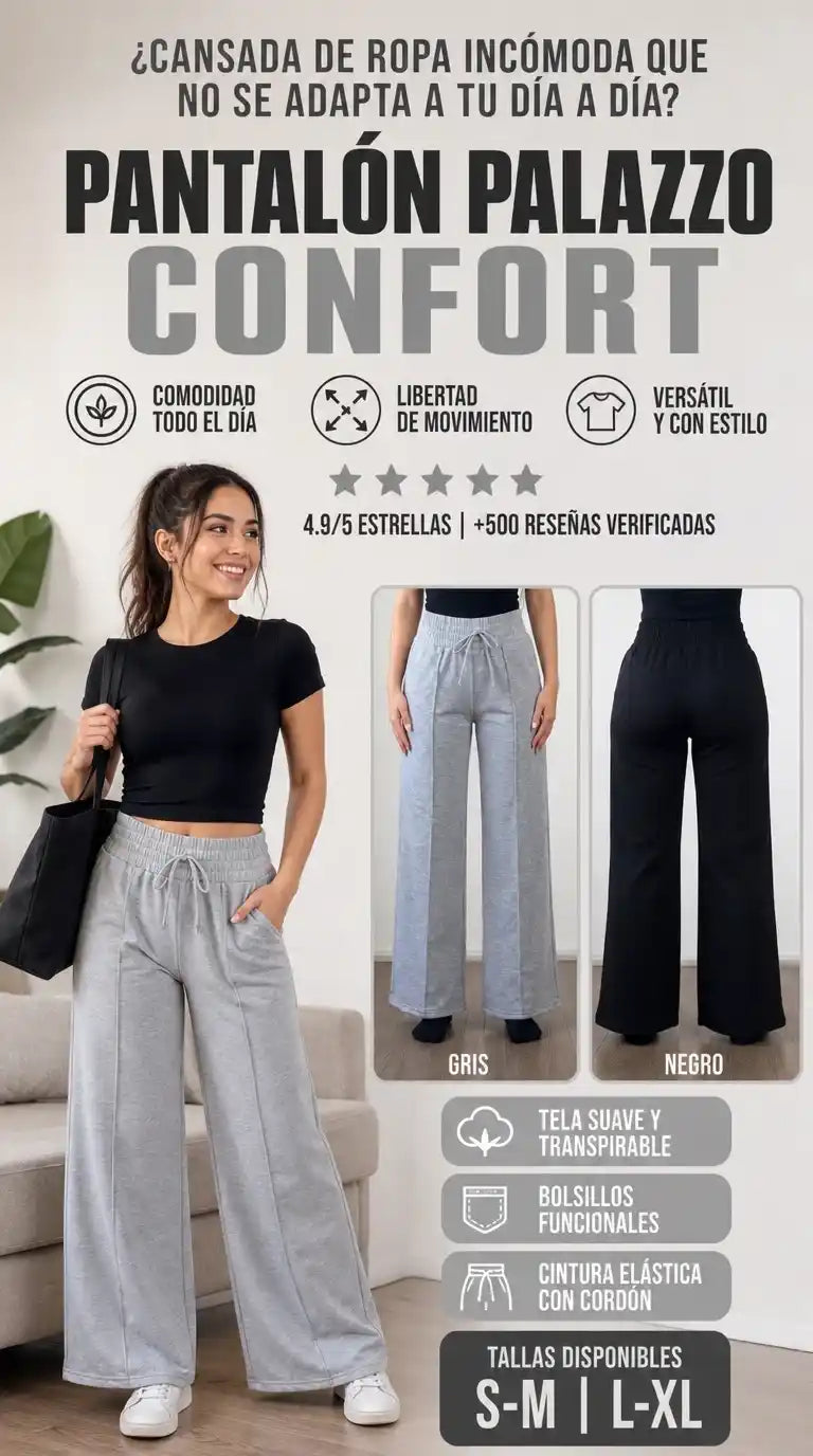 Pantalón Palazzo Confort