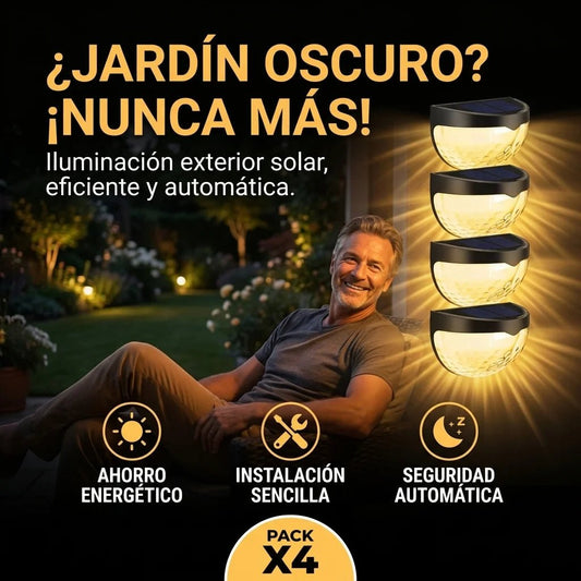 LumiFence™ PACK X4 | Iluminación Inteligente que Protege y Decora tu Hogar💡 - Bazarfy