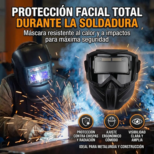 MÁSCARA DE SOLDAR AUTO - OSCURECIBLE PROTECTOR VISION PRO™🔥 - Bazarfy