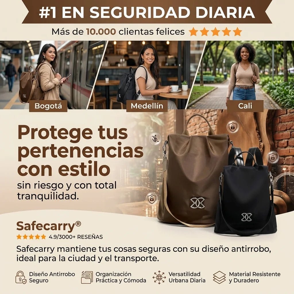 SafeCarry - Bolso Anti - Robo - Bazarfy